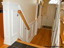 Vella Contracting Wainscoting on stairs